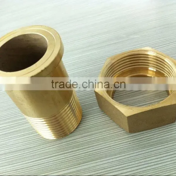 Brass water meter connectors and threaded fittings