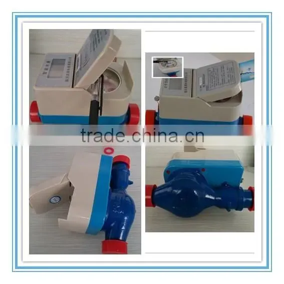 Blue and red body water meters with electronic registers